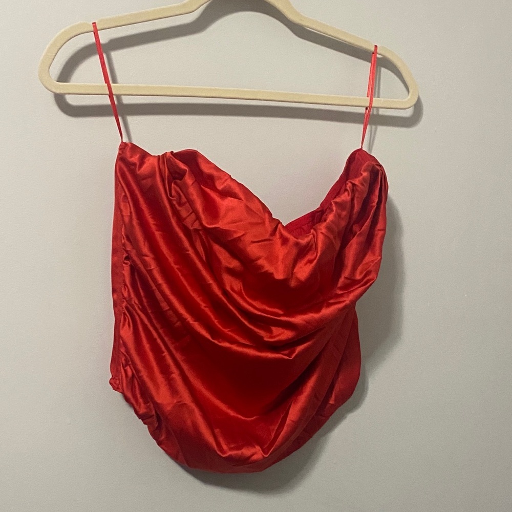 NWT! Victoria’s Secret Red Satin Corset Top